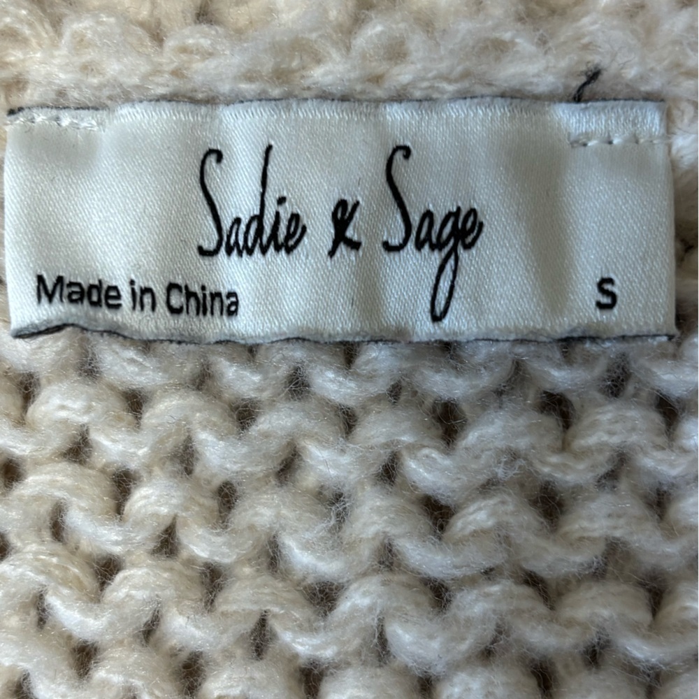 Sadie & Sage Colorful Striped Knit Cardigan pink, rust, green - Picture 6 of 8